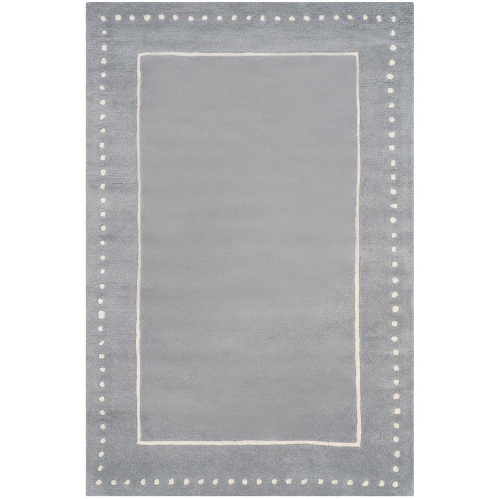 BELLA, SILVER / IVORY, 4' X 6', Area Rug, BEL151D-4. Picture 1