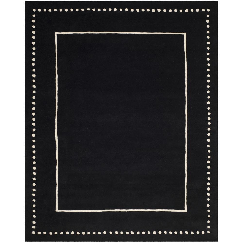BELLA, BLACK / IVORY, 8' X 10', Area Rug, BEL151E-8. Picture 1