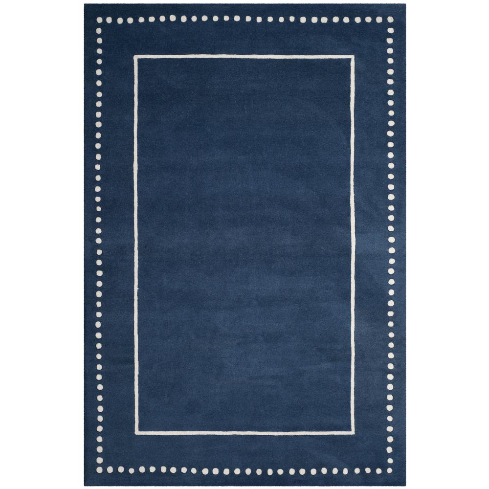 BELLA, NAVY BLUE / IVORY, 6' X 9', Area Rug. Picture 1