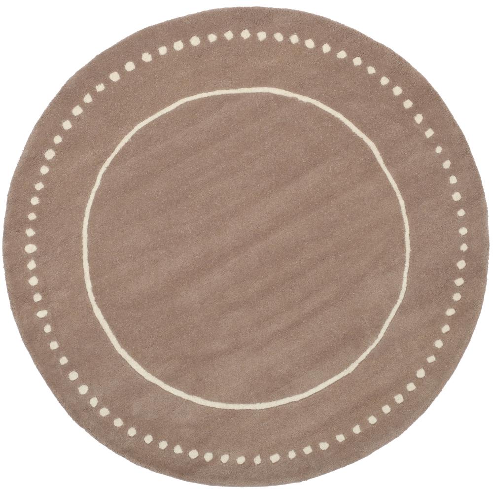 BELLA, BEIGE / IVORY, 5' X 5' Round, Area Rug, BEL151J-5R. Picture 1