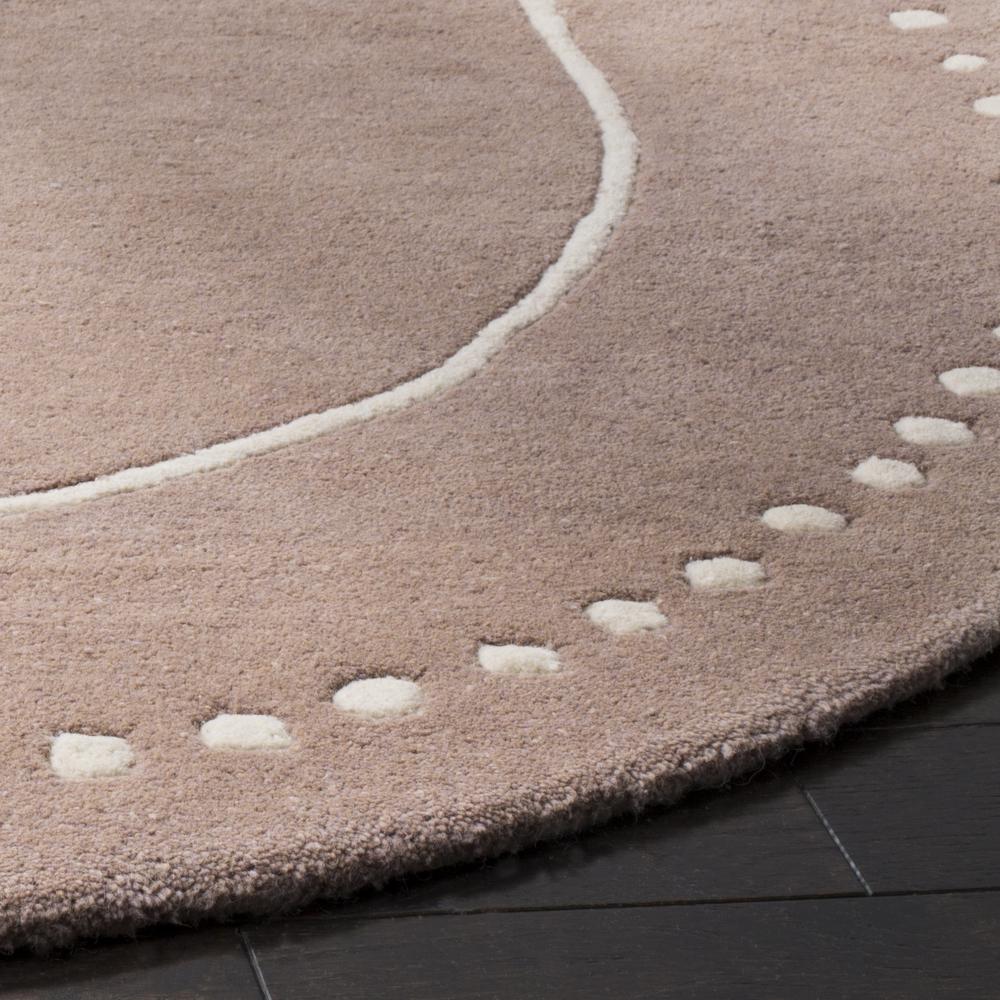 BELLA, BEIGE / IVORY, 5' X 5' Round, Area Rug, BEL151J-5R. Picture 2