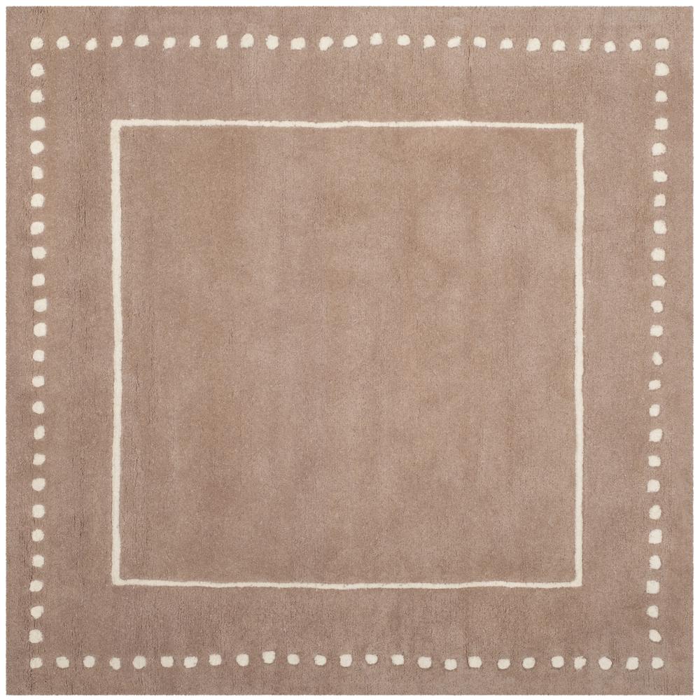 BELLA, BEIGE / IVORY, 5' X 5' Square, Area Rug, BEL151J-5SQ. Picture 1
