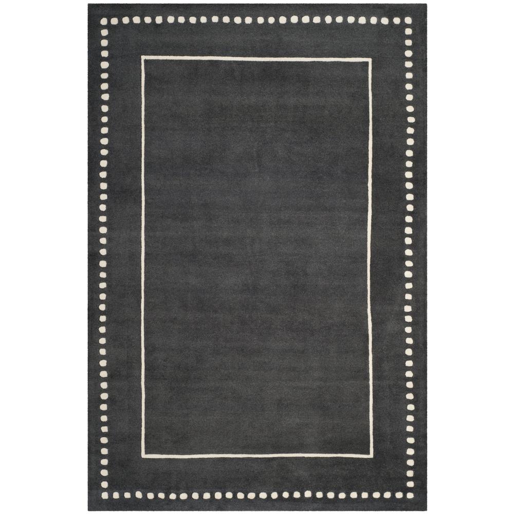 BELLA, DARK GREY / IVORY, 6' X 9', Area Rug, BEL151X-6. Picture 1