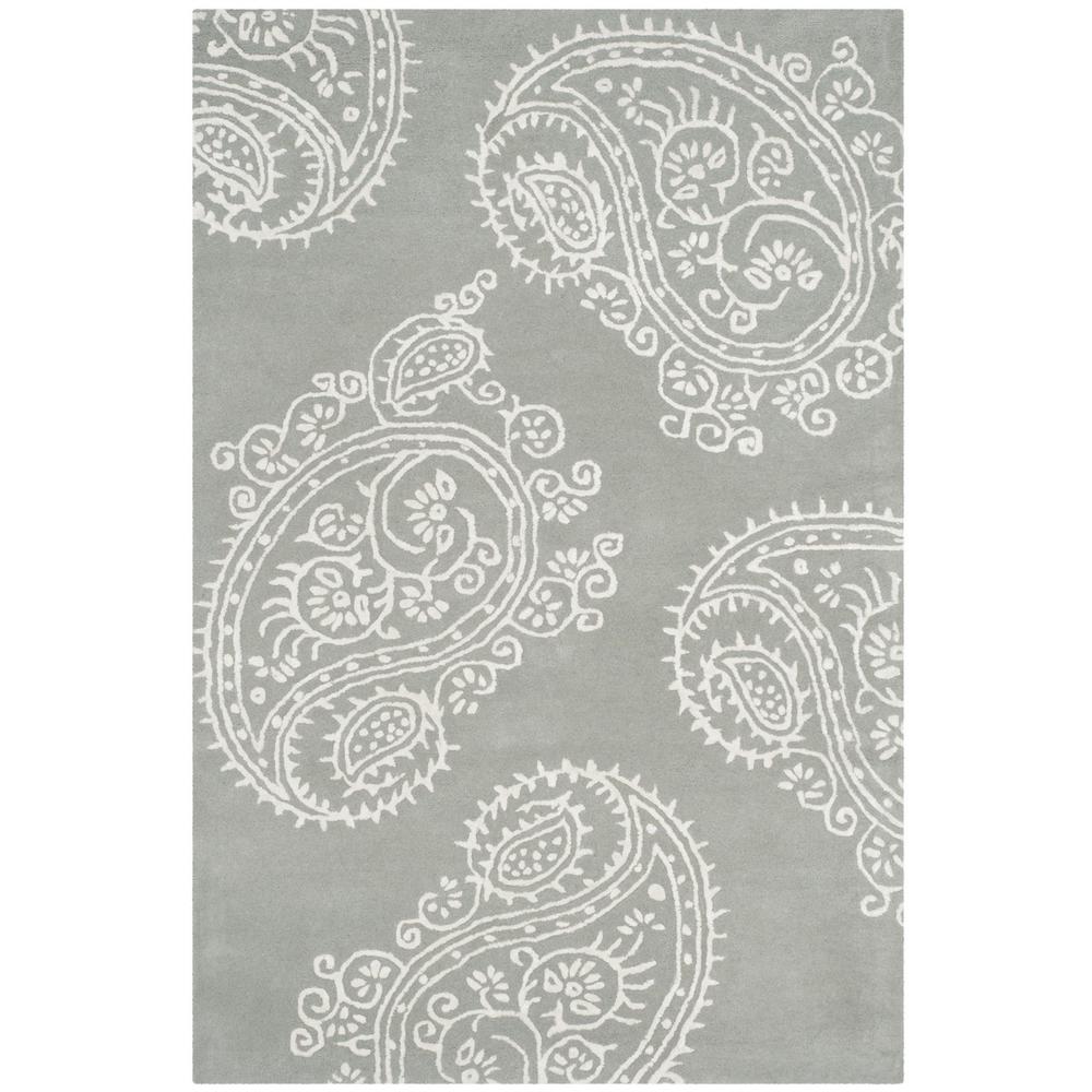BELLA, GREY / IVORY, 4' X 6', Area Rug, BEL153A-4. Picture 1