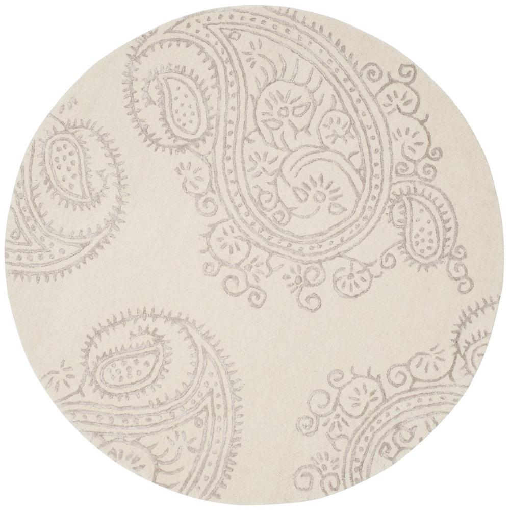 BELLA, IVORY / BEIGE, 5' X 5' Round, Area Rug. Picture 1