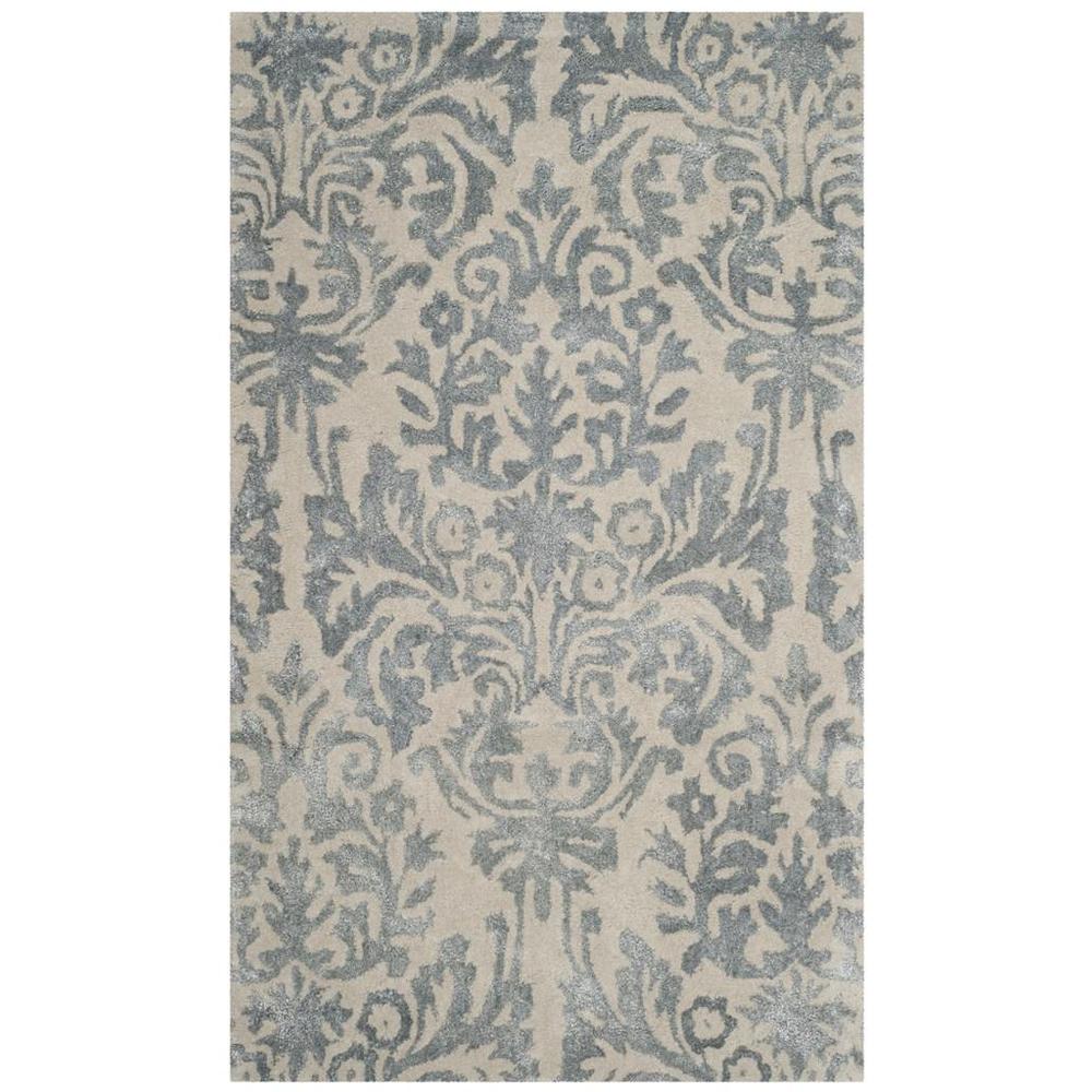 BELLA, IVORY / SILVER, 3' X 5', Area Rug. Picture 1