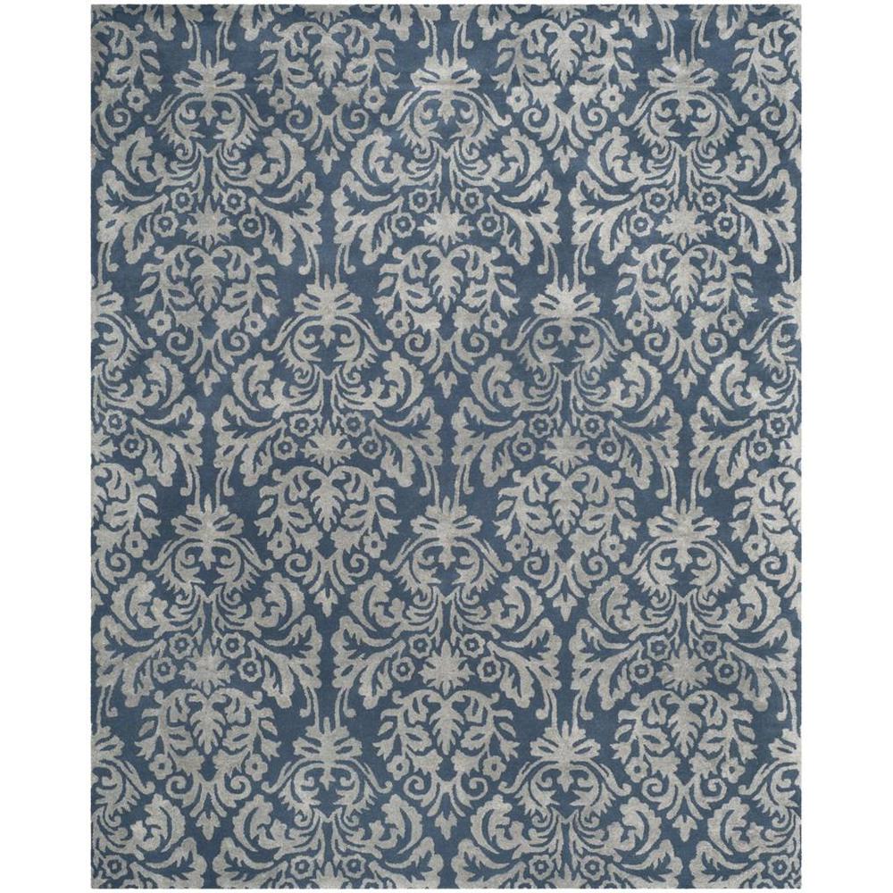 BELLA, NAVY / GREY, 8' X 10', Area Rug. Picture 1