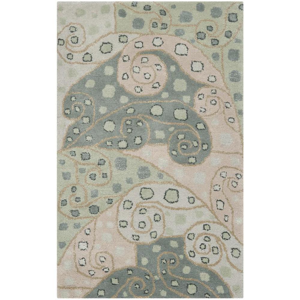 BELLA, SAGE / MULTI, 2'-6" X 4', Area Rug. Picture 1