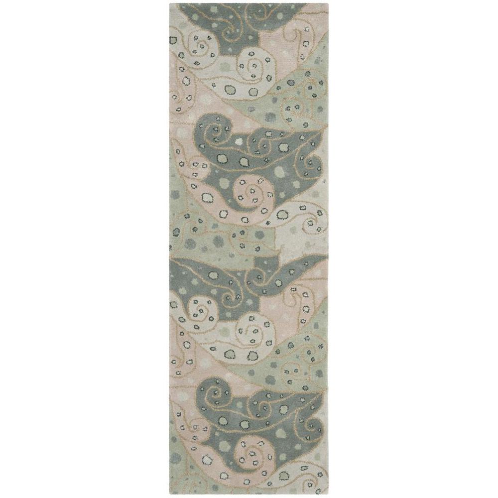 BELLA, SAGE / MULTI, 2'-3" X 7', Area Rug. Picture 1