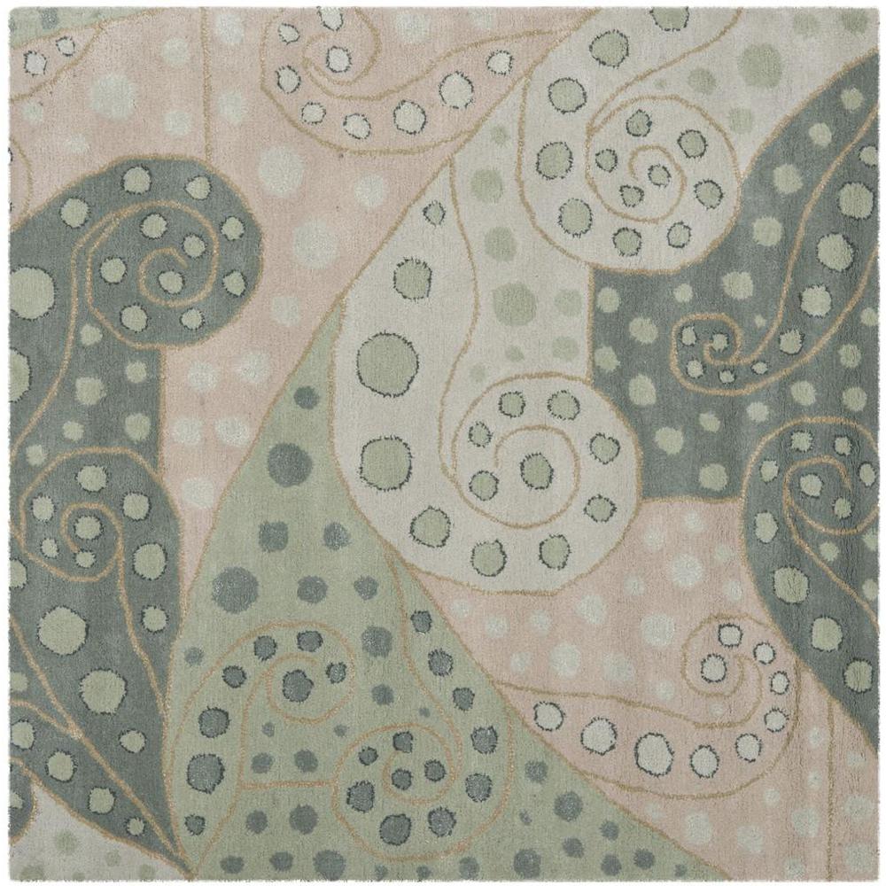 BELLA, SAGE / MULTI, 5' X 5' Square, Area Rug. Picture 1