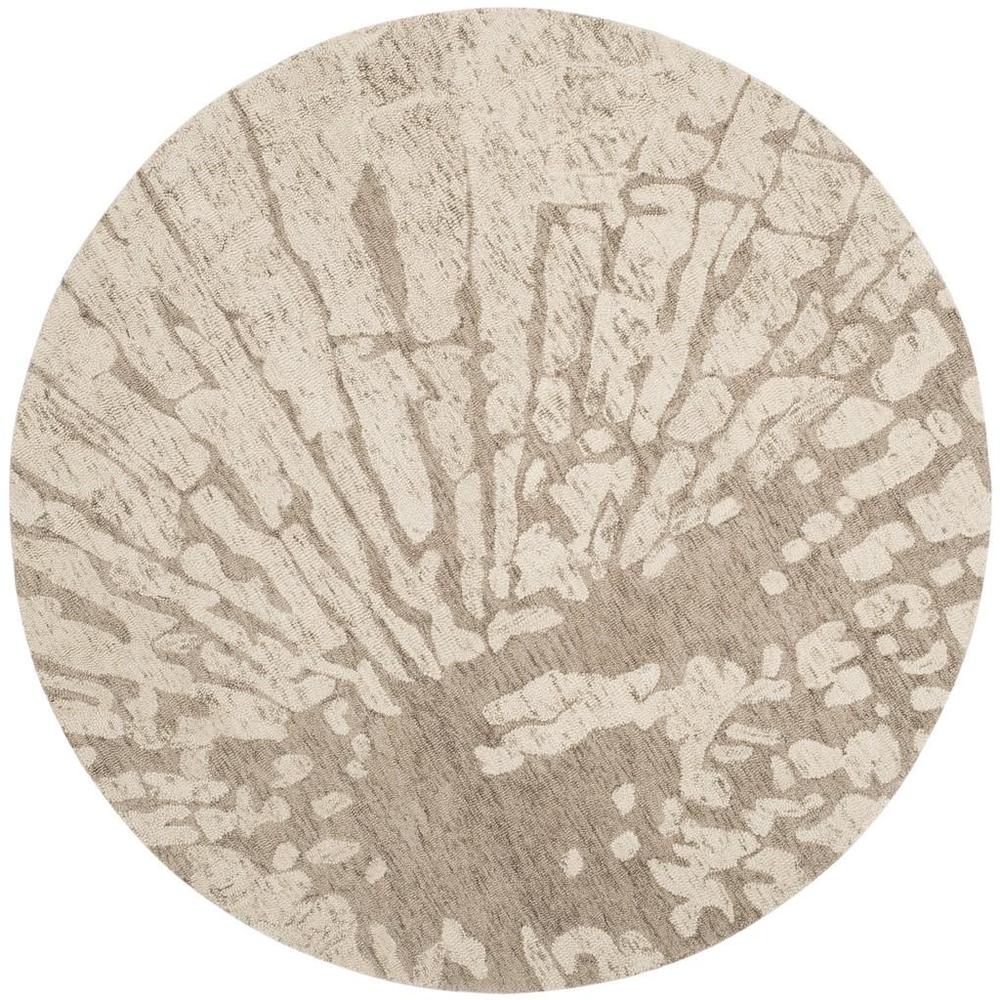 BELLA, WINTER TAUPE, 6' X 6' Round, Area Rug. Picture 1