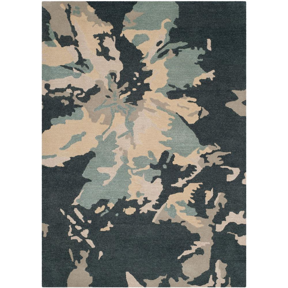 BELLA, STEEL BLUE, 5' X 8', Area Rug. Picture 1