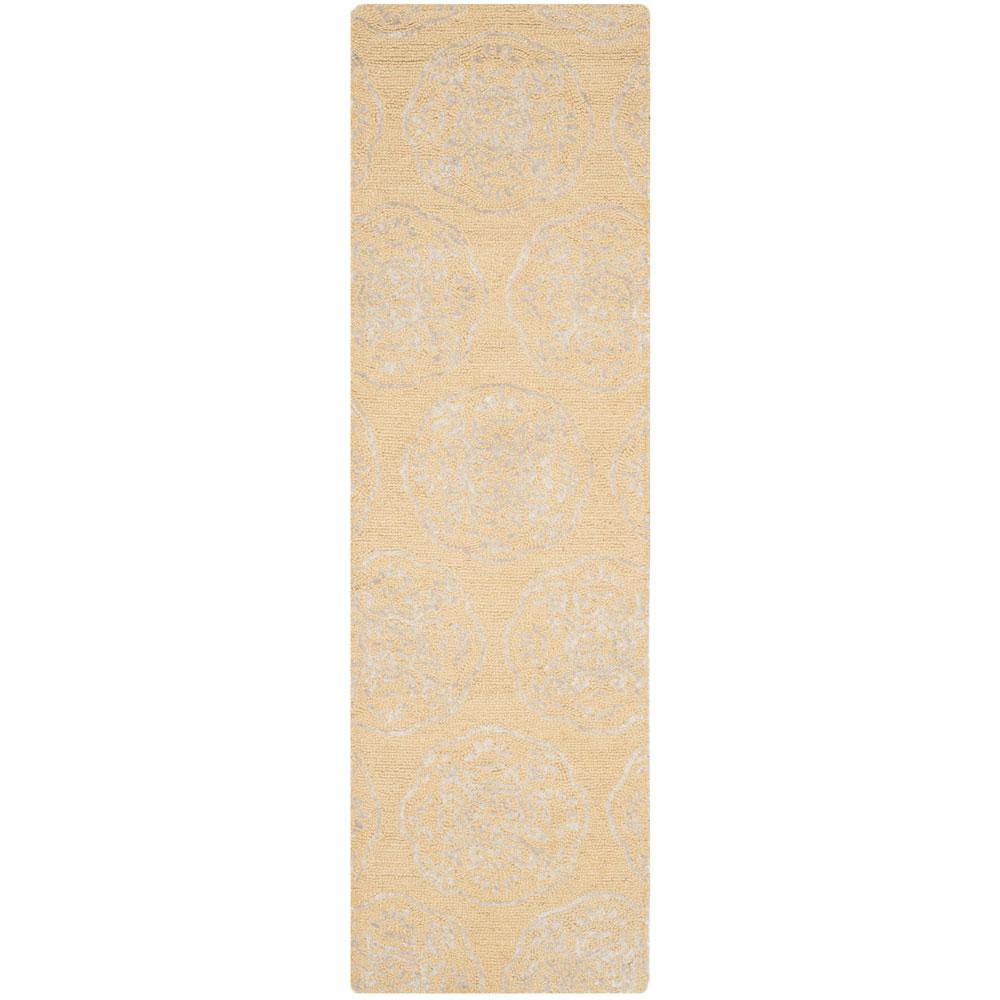 BELLA, BEIGE / SILVER, 2'-3" X 8', Area Rug. Picture 1