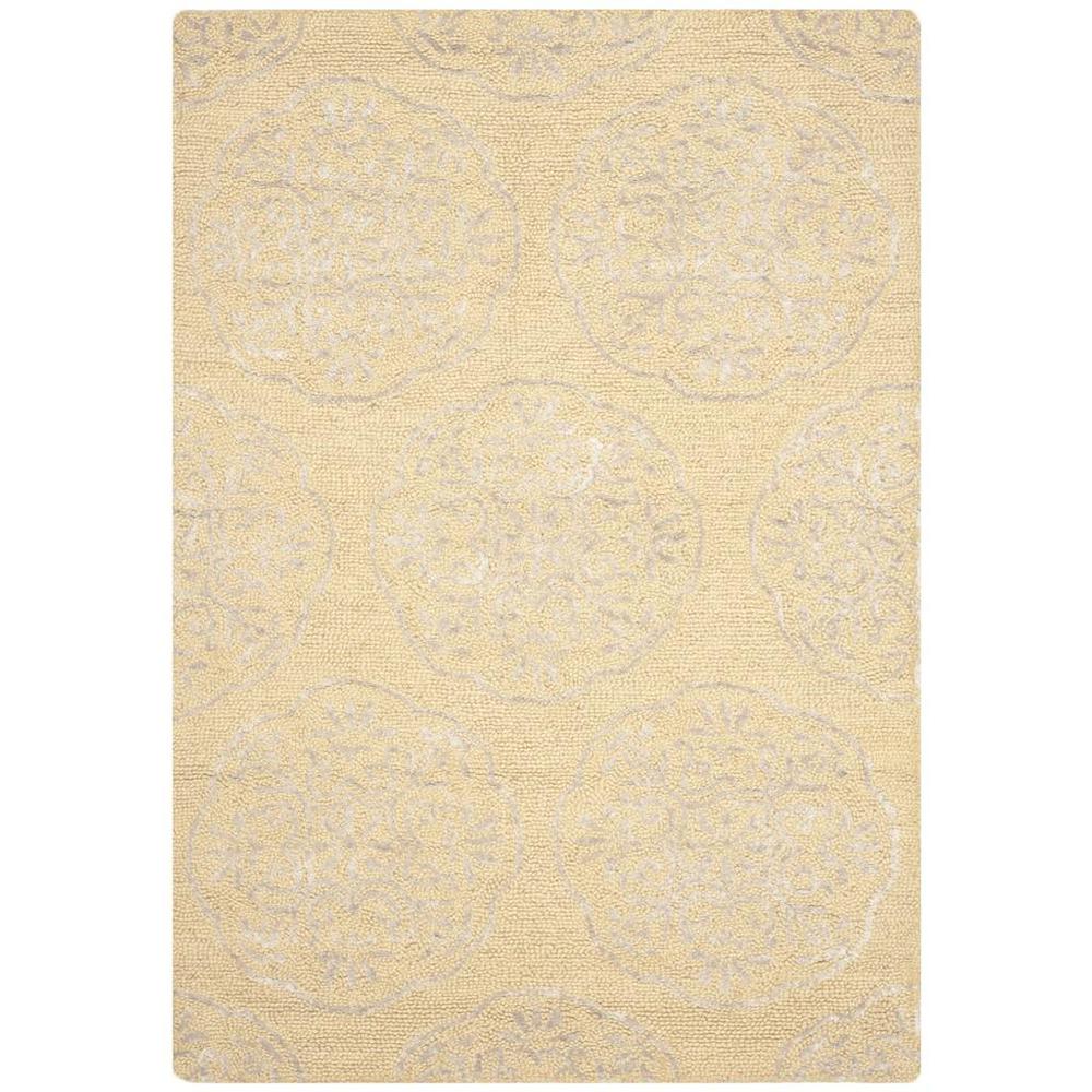 BELLA, BEIGE / SILVER, 4' X 6', Area Rug. Picture 1