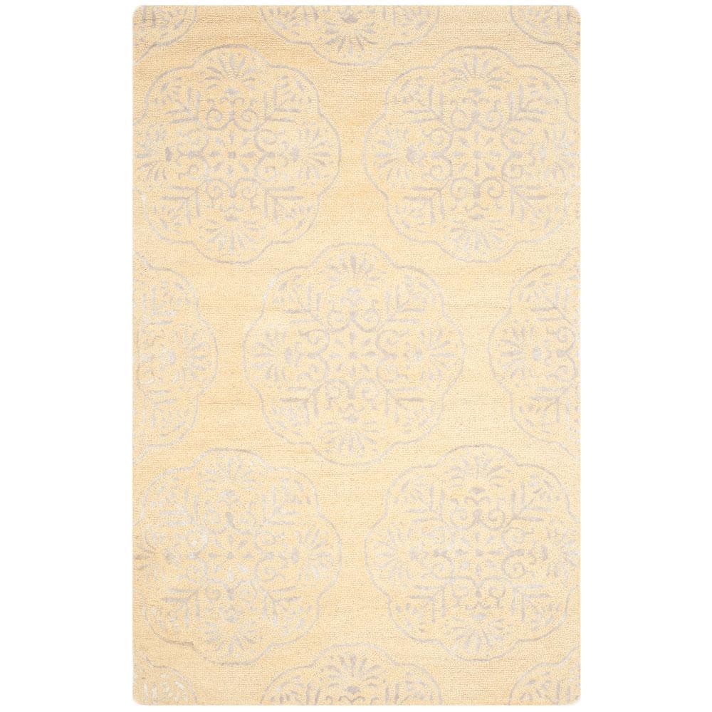 BELLA, BEIGE / SILVER, 5' X 8', Area Rug. Picture 1