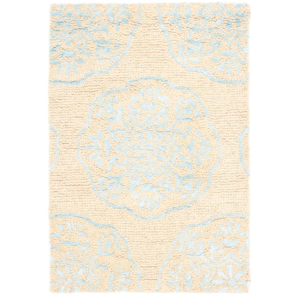 BELLA, BEIGE / BLUE, 2' X 3', Area Rug, BEL711C-2. Picture 1