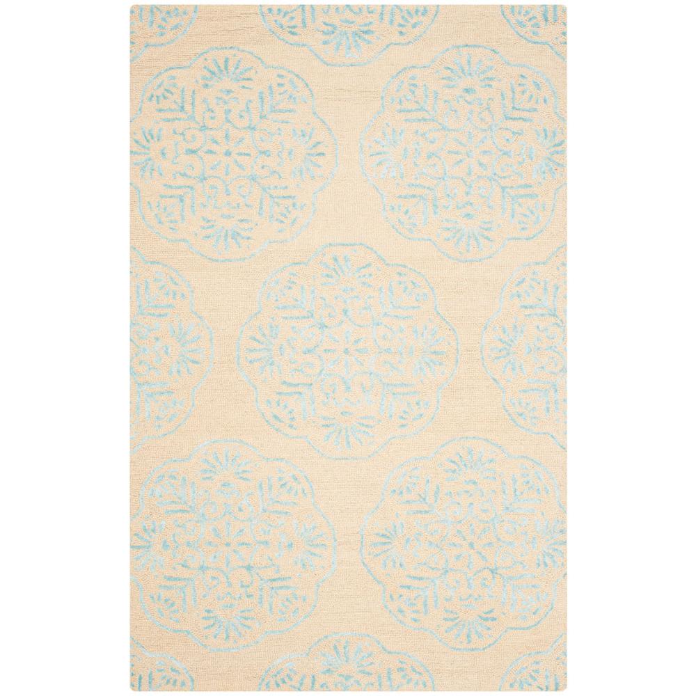 BELLA, BEIGE / BLUE, 5' X 8', Area Rug, BEL711C-5. Picture 1