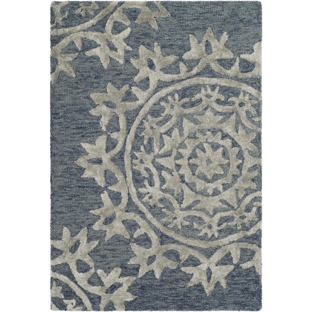 BELLA, BLUE, 2' X 3', Area Rug, BEL914A-2. Picture 2