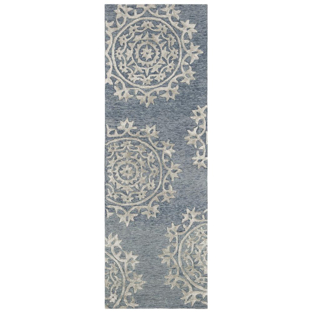 BELLA, BLUE, 2' X 3', Area Rug, BEL914A-2. Picture 1