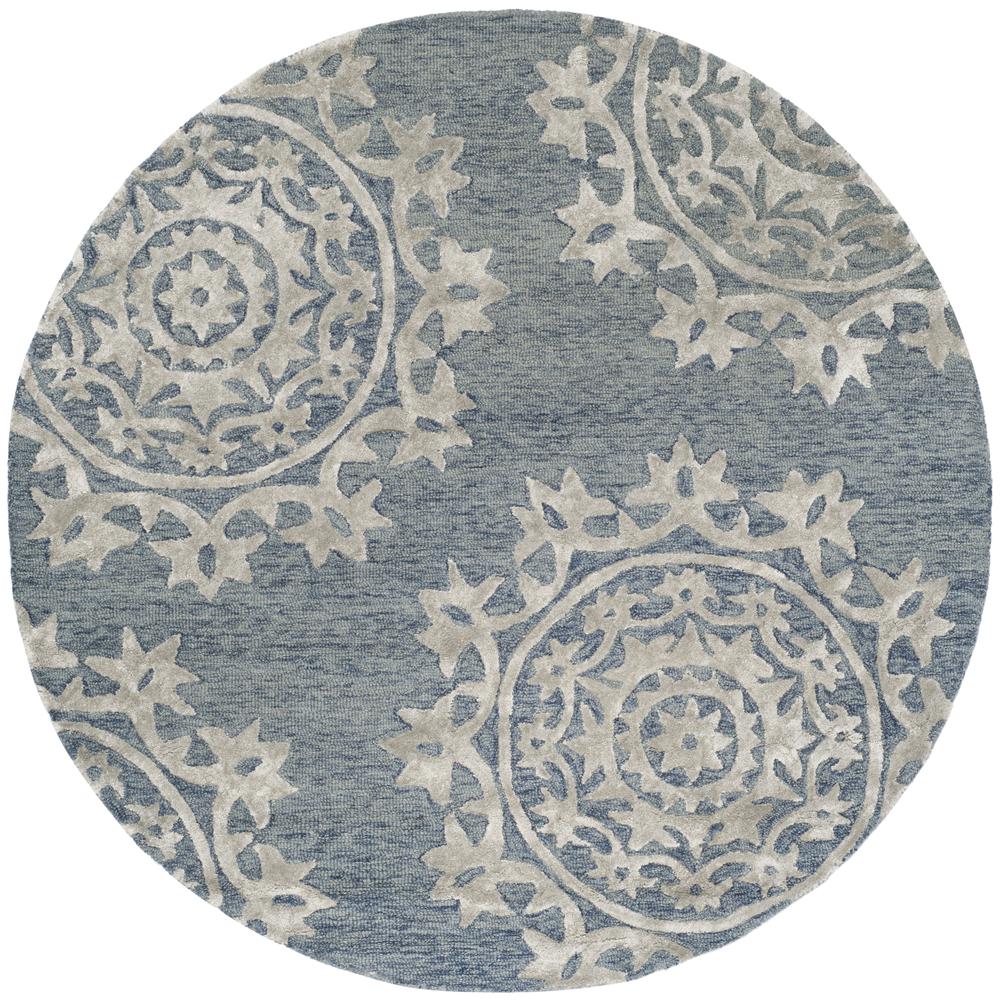 BELLA, BLUE, 5' X 8', Area Rug, BEL914A-5. Picture 4