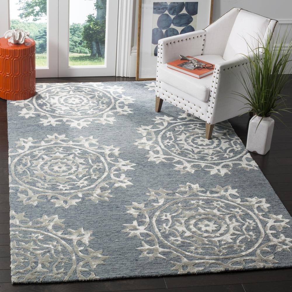 BELLA, BLUE, 5' X 8', Area Rug, BEL914A-5. Picture 5
