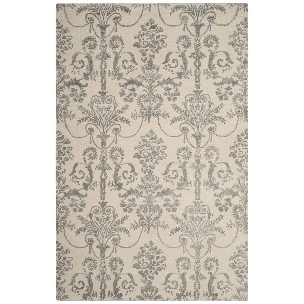 BELLA, IVORY / GREY, 5' X 8', Area Rug, BEL917A-5. Picture 1
