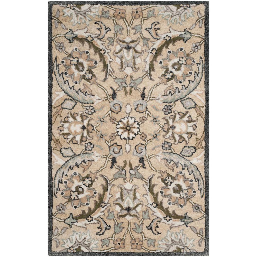 BELLA, BEIGE / MULTI, 2'-6" X 4', Area Rug. Picture 1