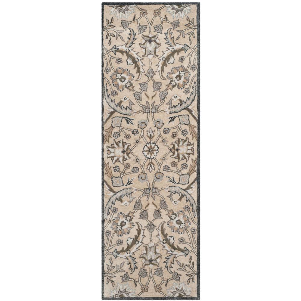 BELLA, BEIGE / MULTI, 2'-3" X 7', Area Rug. Picture 1