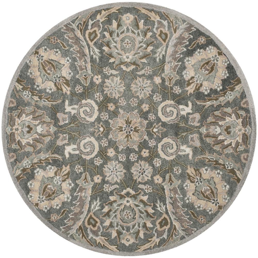 BELLA, GREY / MULTI, 5' X 5' Round, Area Rug, BEL923B-5R. Picture 1