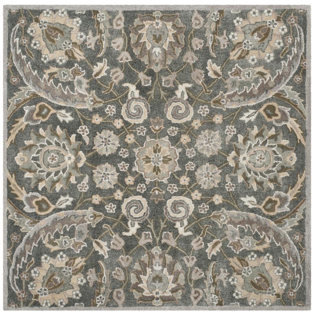 BELLA, GREY / MULTI, 5' X 5' Square, Area Rug, BEL923B-5SQ. Picture 1