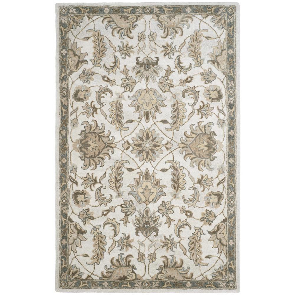 BELLA, IVORY / LIGHT GREY, 5' X 8', Area Rug. Picture 1
