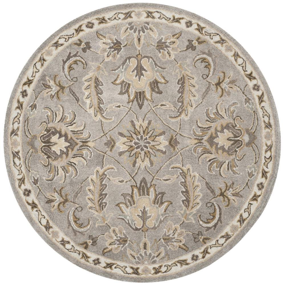 BELLA, GREY / MULTI, 5' X 5' Round, Area Rug, BEL924B-5R. Picture 1