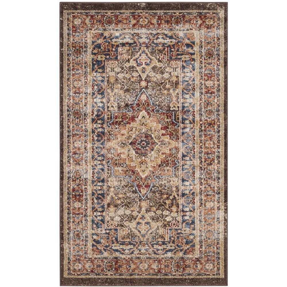 BIJAR, BROWN / RUST, 3' X 5', Area Rug, BIJ652D-3. Picture 1