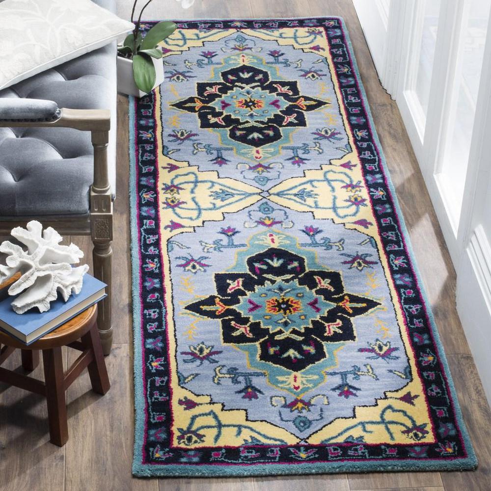 Bellagio, LIGHT BLUE / MULTI, 2'-3" X 7', Area Rug, BLG506B-27. Picture 1