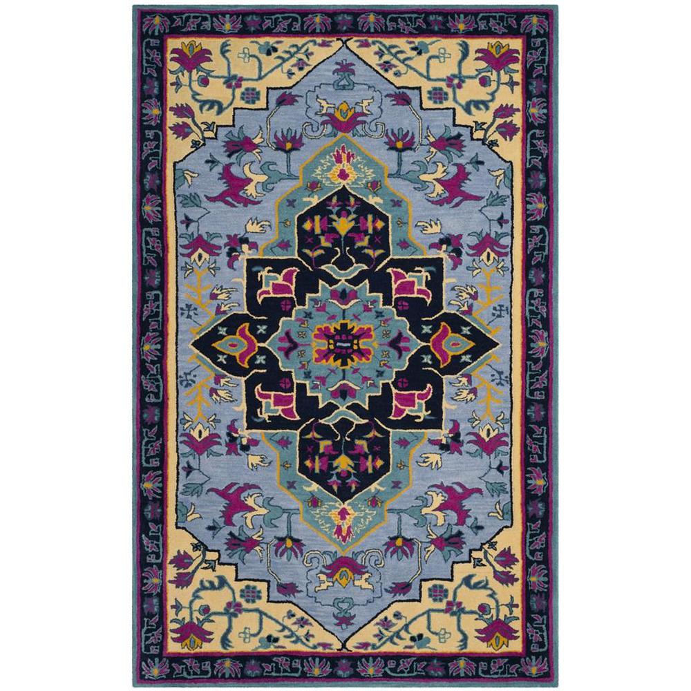 Bellagio, LIGHT BLUE / MULTI, 5' X 8', Area Rug, BLG506B-5. Picture 1
