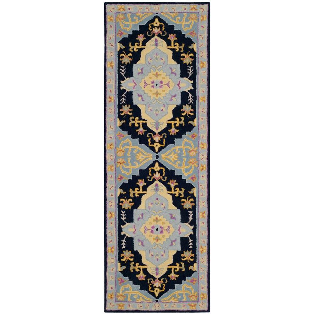 Bellagio, NAVY BLUE / MULTI, 2'-3" X 7', Area Rug, BLG506C-27. Picture 1