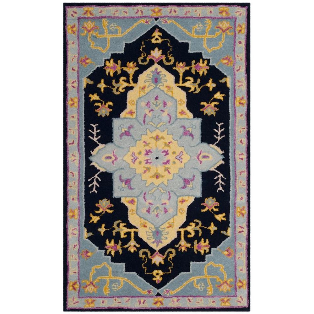 Bellagio, NAVY BLUE / MULTI, 3' X 5', Area Rug, BLG506C-3. Picture 1