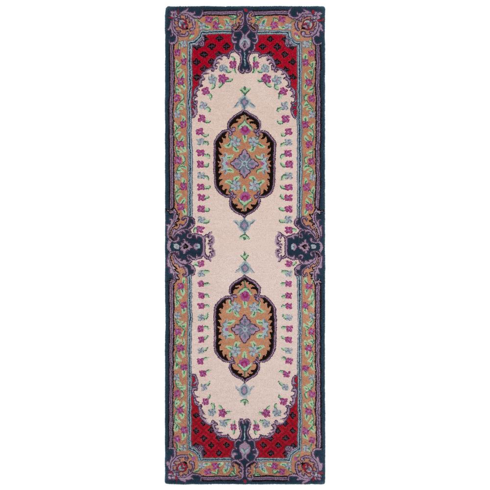 Bellagio, IVORY / PINK, 2'-6" X 4', Area Rug, BLG535A-24. Picture 1