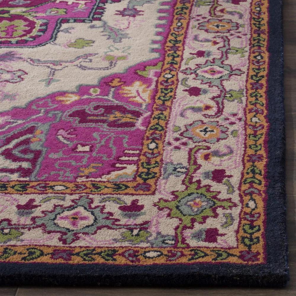 Bellagio, IVORY / PINK, 6' X 9', Area Rug. Picture 1