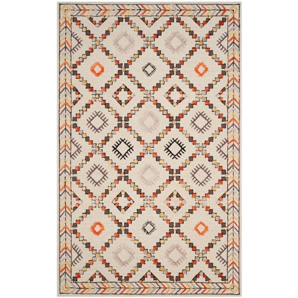 Bellagio, IVORY / MULTI, 5' X 8', Area Rug, BLG548A-5. Picture 1