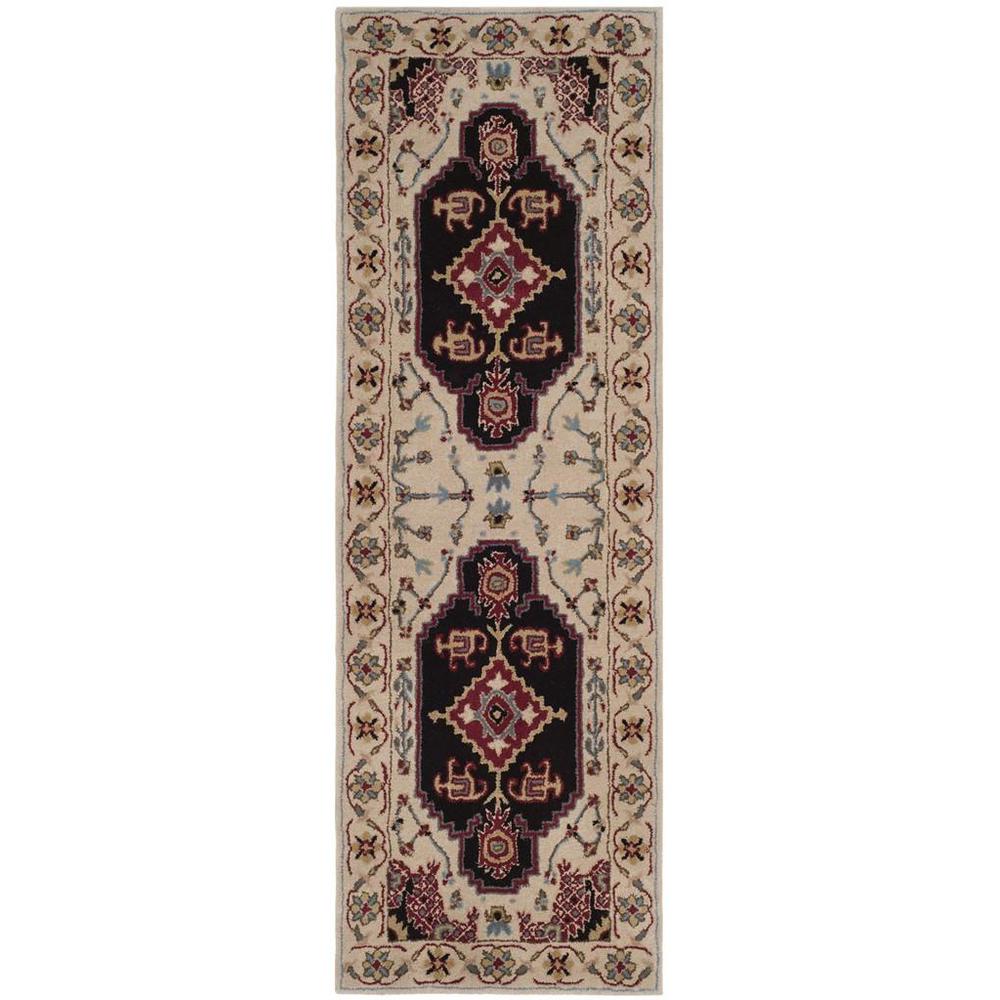 Bellagio, BEIGE / BLACK, 2'-3" X 7', Area Rug. Picture 1