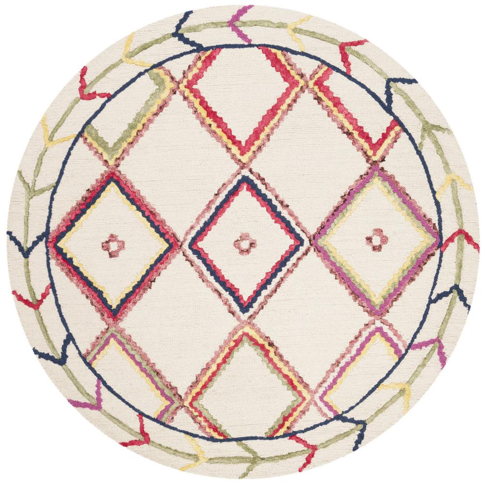 Bellagio, IVORY / MULTI, 5' X 5' Round, Area Rug, BLG563A-5R. Picture 1