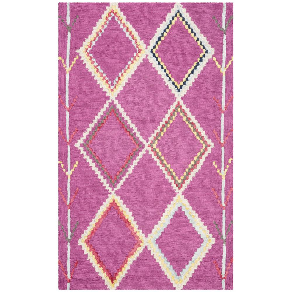 Bellagio, FUCHSIA / MULTI, 3' X 5', Area Rug. Picture 1