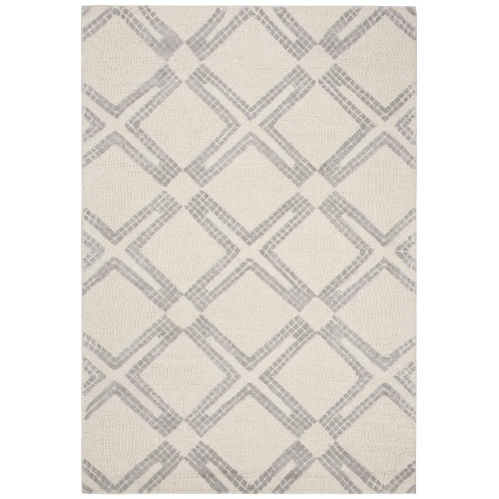 Bellagio, IVORY / SILVER, 4' X 6', Area Rug. Picture 1