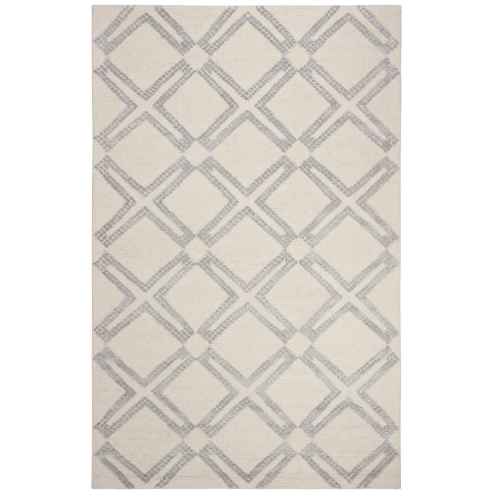 Bellagio, IVORY / SILVER, 5' X 8', Area Rug. Picture 1