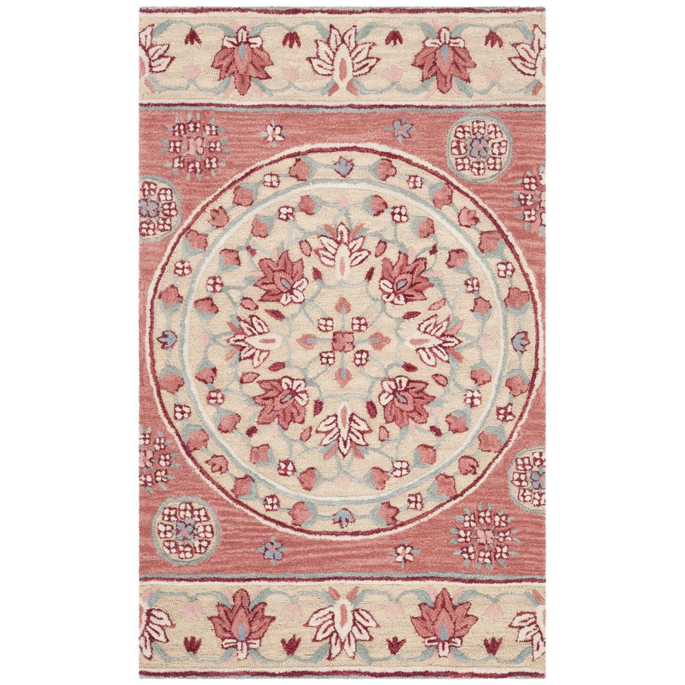 Bellagio, RED / BEIGE, 2' X 3', Area Rug. Picture 1
