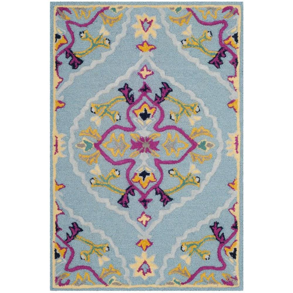 Bellagio, LIGHT BLUE / MULTI, 2' X 3', Area Rug, BLG605B-2. Picture 1