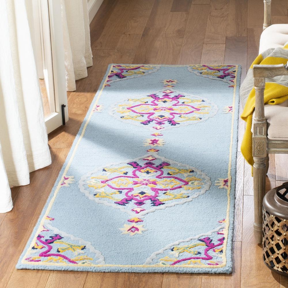 Bellagio, LIGHT BLUE / MULTI, 2'-3" X 7', Area Rug, BLG605B-27. Picture 1
