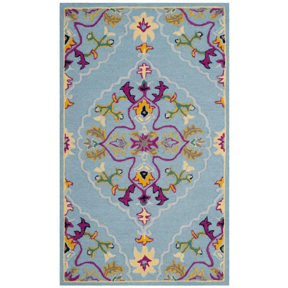 Bellagio, LIGHT BLUE / MULTI, 3' X 5', Area Rug, BLG605B-3. Picture 1