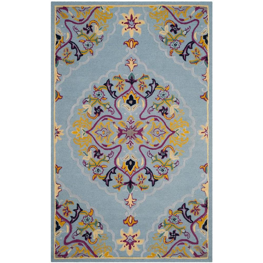 Bellagio, LIGHT BLUE / MULTI, 5' X 8', Area Rug, BLG605B-5. Picture 1